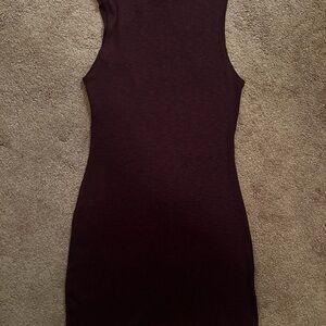 Garage Deep Burgundy Knit dress
